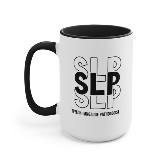 SLP "Triple Text" Accent Mugs