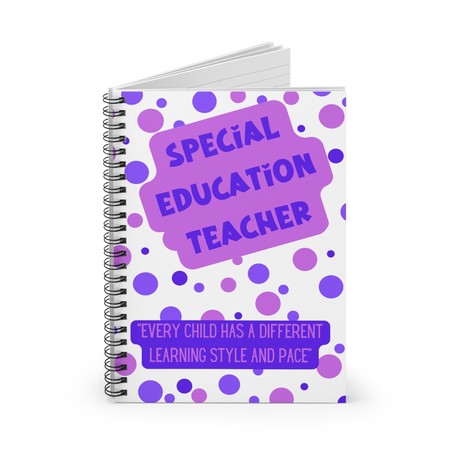 Special Education Teacher Spiral Notebook - Ruled Line