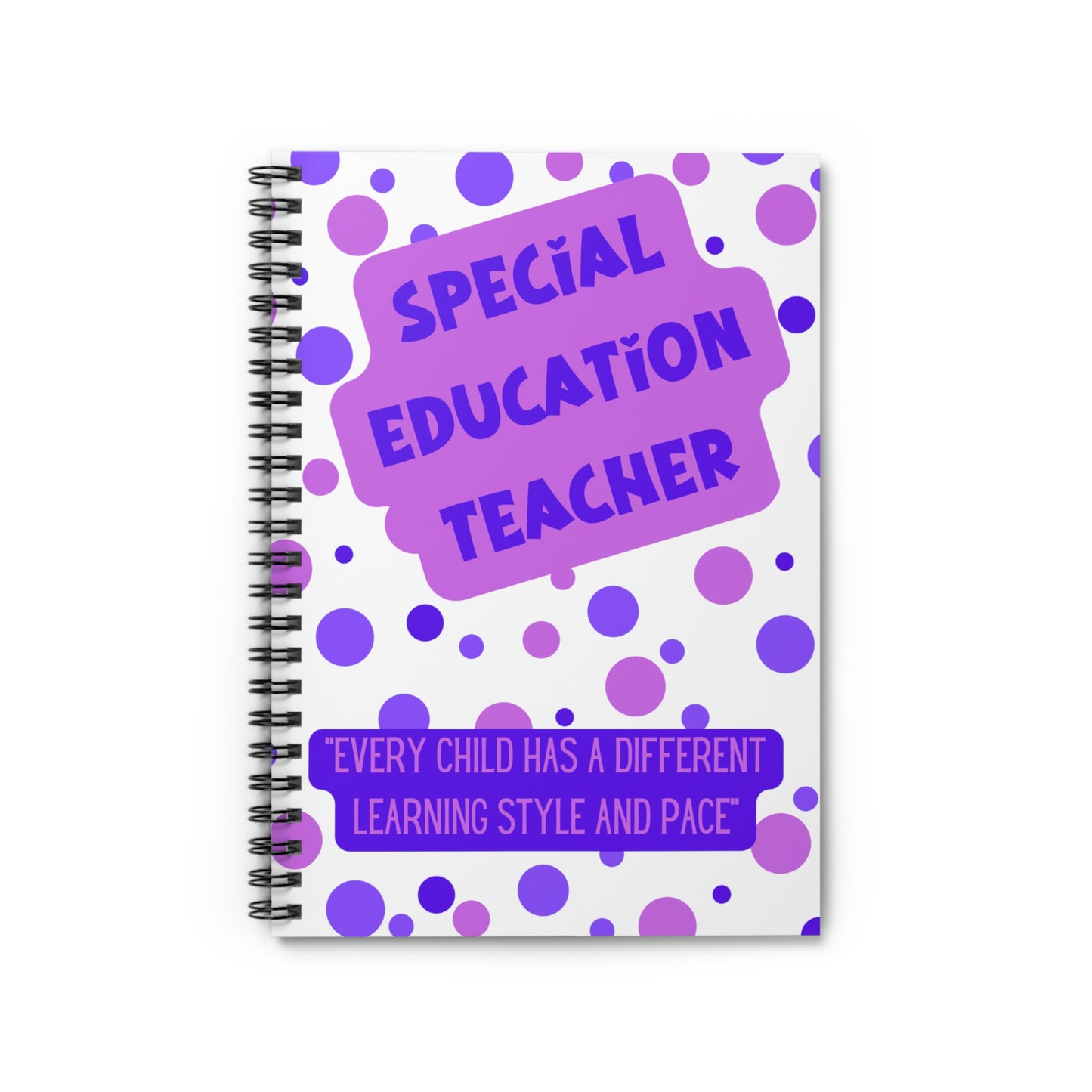 Special Education Teacher Spiral Notebook - Ruled Line